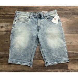 Buffalo David Bitton Evan Slim Straight Size 38 Blue Jeans Shorts New w Tags